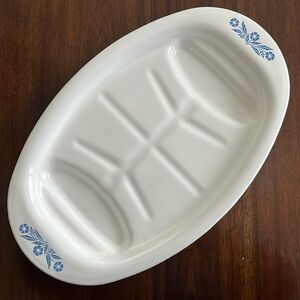 Corning Ware Blue Cornflower P-19 Meat Platter
